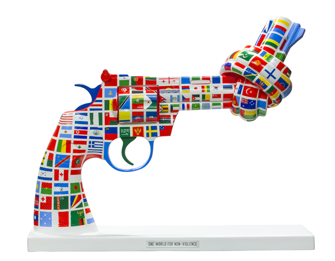 Carl Fredrik Reuterswärd: One World for Non-Violence