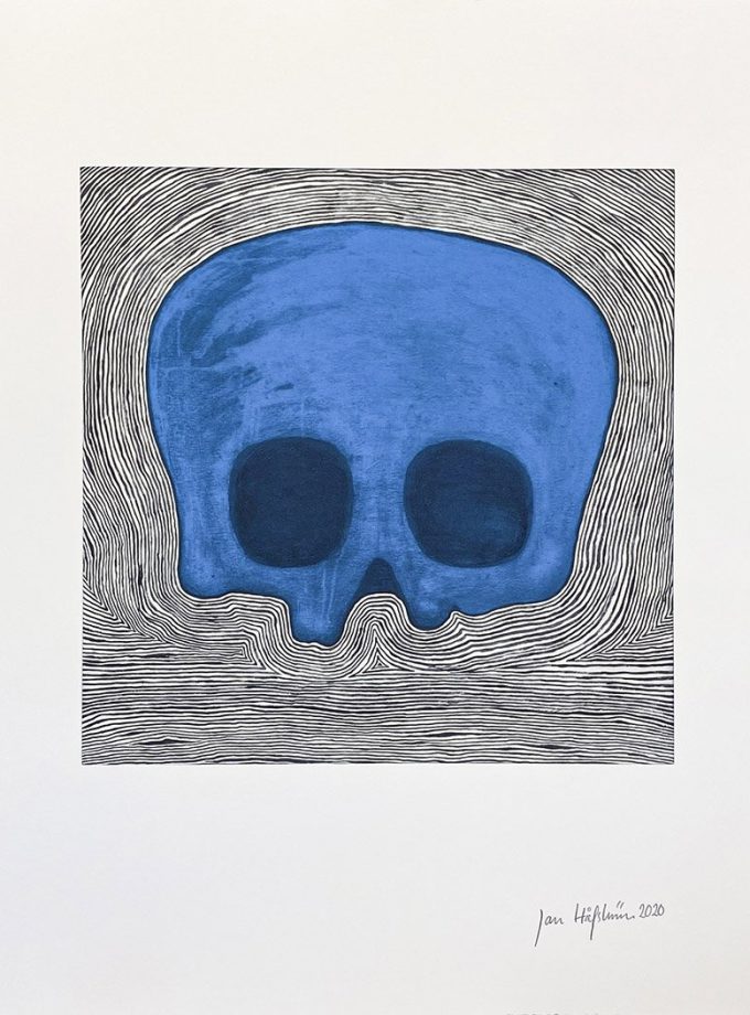 Jan Håfström: Blue Skull